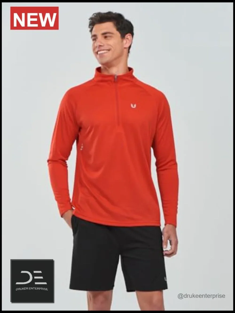 Men's Quick Dry Lightweight Quarter Zip Pullover Athletic Running Golf